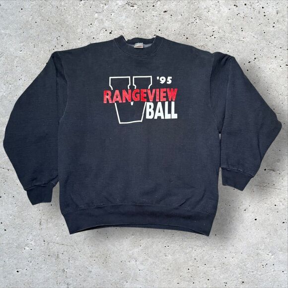 Fruit of the Loom Other - Vintage 1995 Rangeview Ball Sweatshirt Navy XL Rangeview High School Colorado